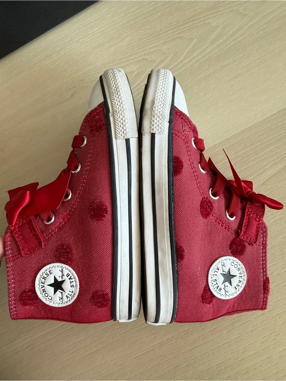 Girls Toddler Chuck Taylor All Star Polka Dots & Bow Easy on Days Ahead